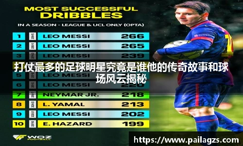 打仗最多的足球明星究竟是谁他的传奇故事和球场风云揭秘